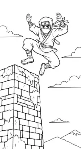 hình tô màu Tranh Tô Màu Ninja cho bé 8 tuổi miễn phí