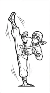 download hình tô màu Tranh Tô Màu Ninja miễn phí
