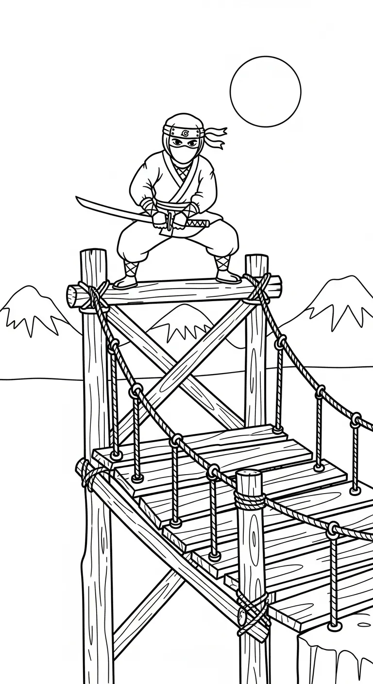 hình tô màu Tranh Tô Màu Ninja in ngay