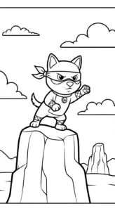 tranh tô màu Tranh Tô Màu Ninja tập tô