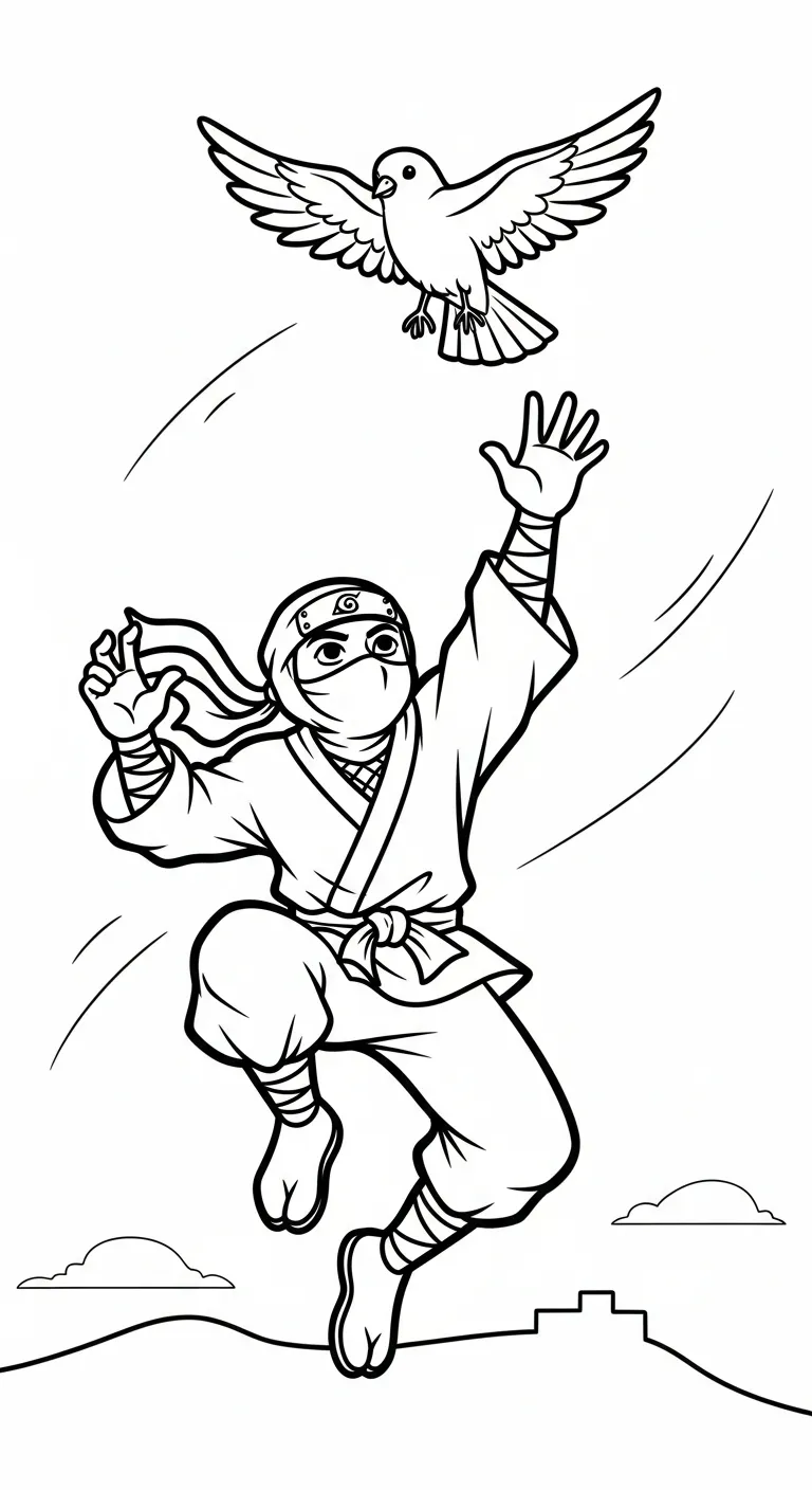 tranh tô màu Tranh Tô Màu Ninja pdf 1