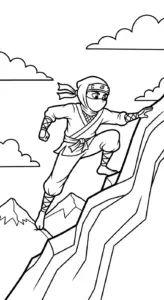 tranh tô màu Tranh Tô Màu Ninja tập tô