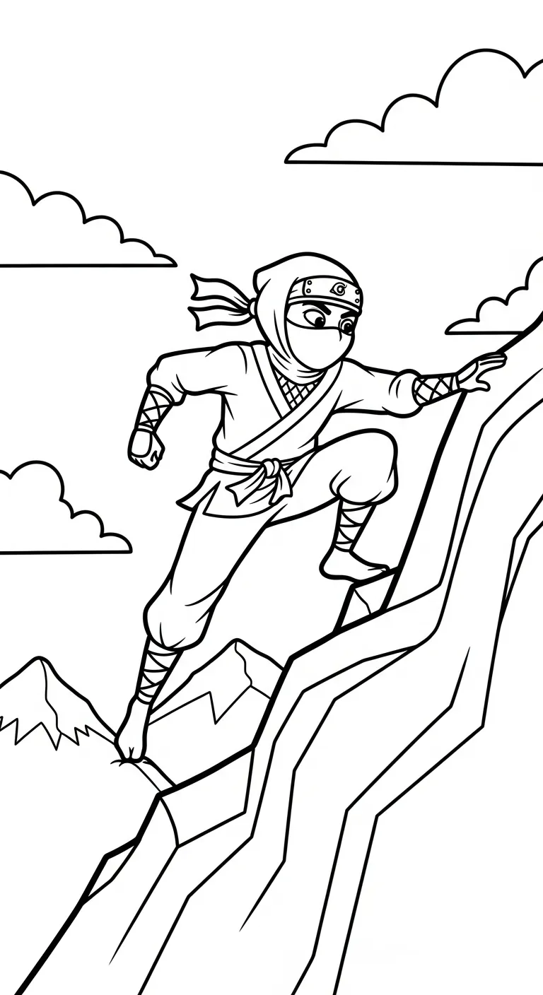 tranh tô màu Tranh Tô Màu Ninja tập tô 1