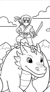 tải tranh tô màu Tranh Tô Màu Ninja miễn phí