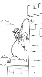 tranh tô màu Tranh Tô Màu Ninja cho bé tải về