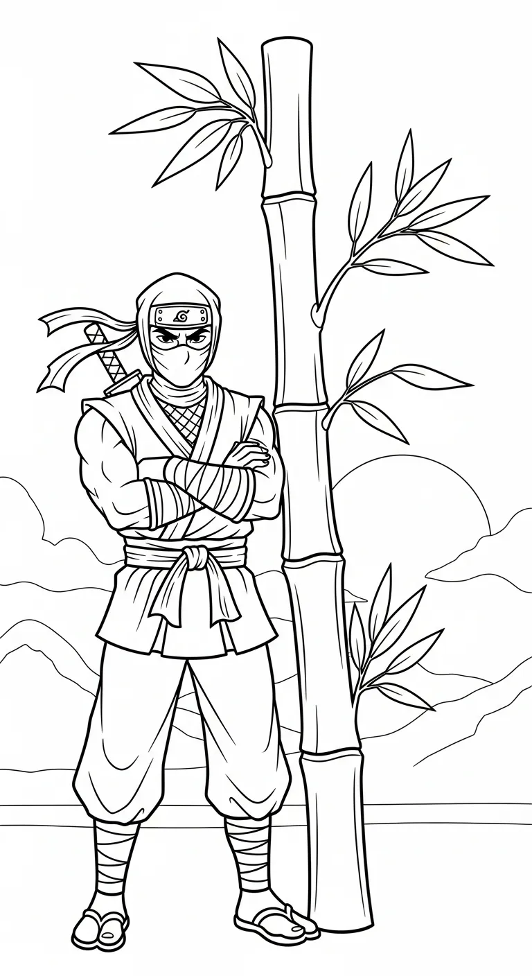 tải tranh tô màu Tranh Tô Màu Ninja pdf