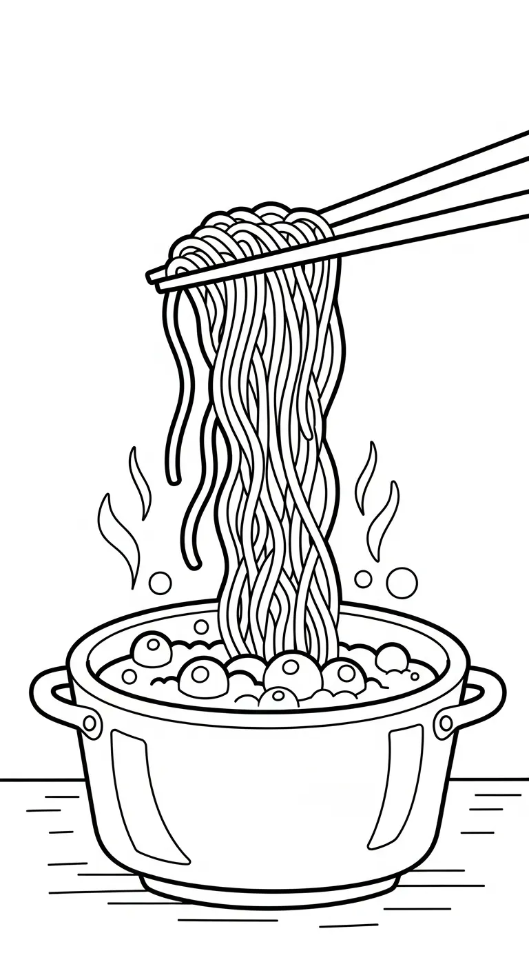 in tranh tô màu Tranh Tô Màu Nồi Lẩu cho bé