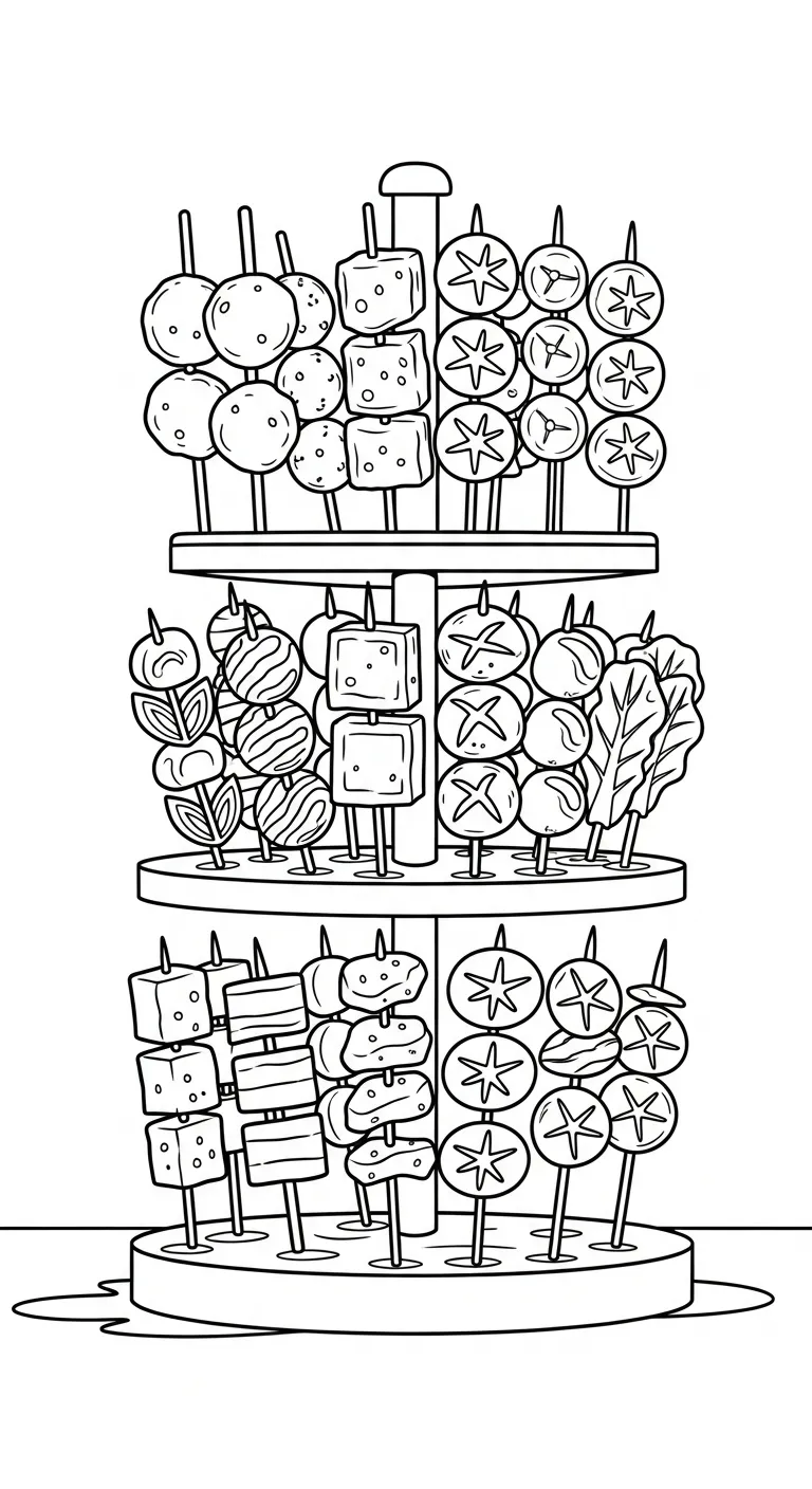 tải hình tô màu Tranh Tô Màu Nồi Lẩu cho bé 4 tuổi