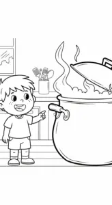 tải tranh tô màu Tranh Tô Màu Nồi Lẩu không mất tiền