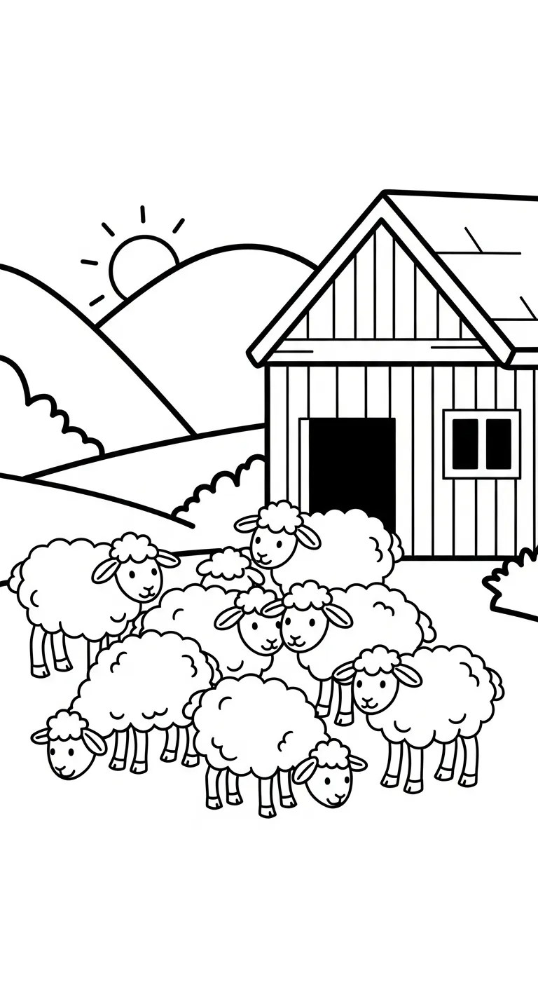 hình tô màu Tranh Tô Màu Nông Trại cho bé 8 tuổi miễn phí