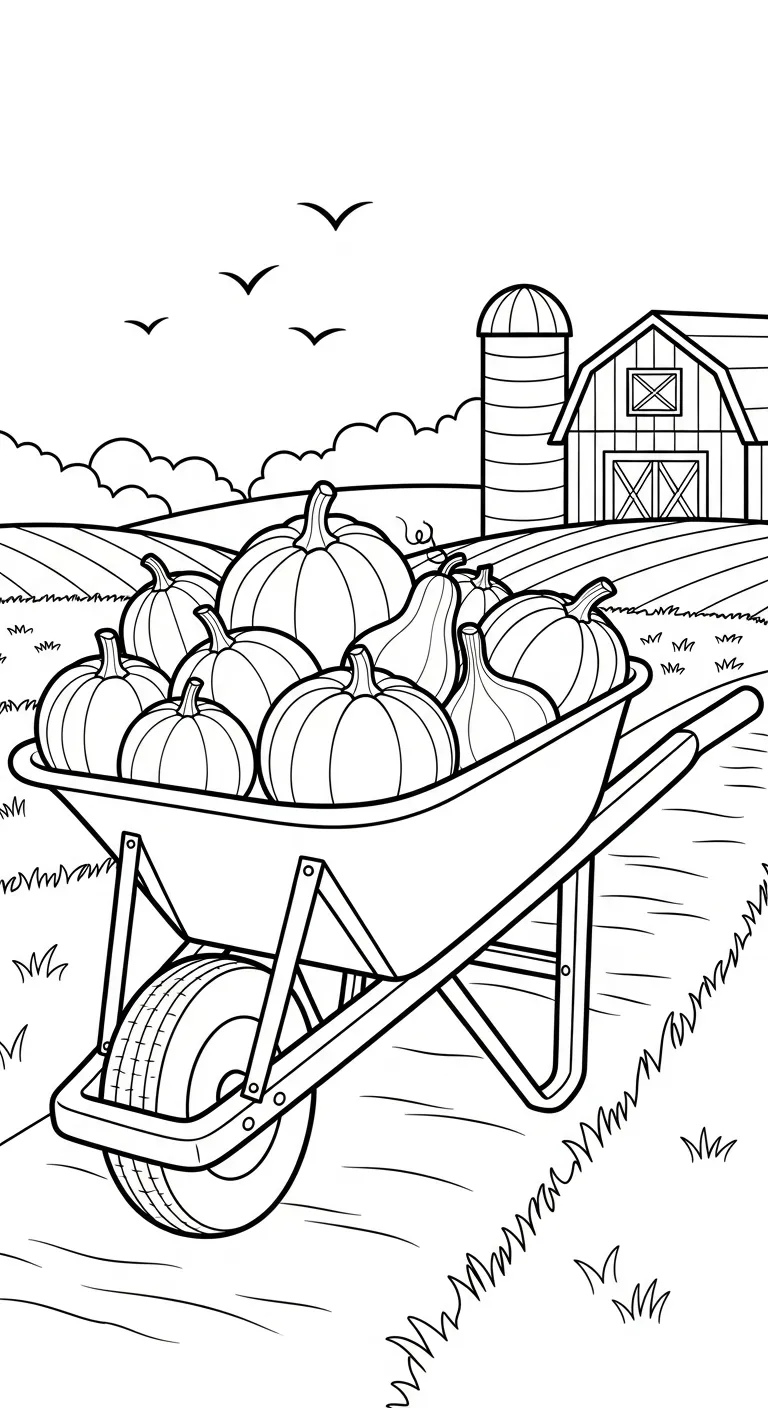 in tranh tô màu Tranh Tô Màu Nông Trại cho bé 4 tuổi