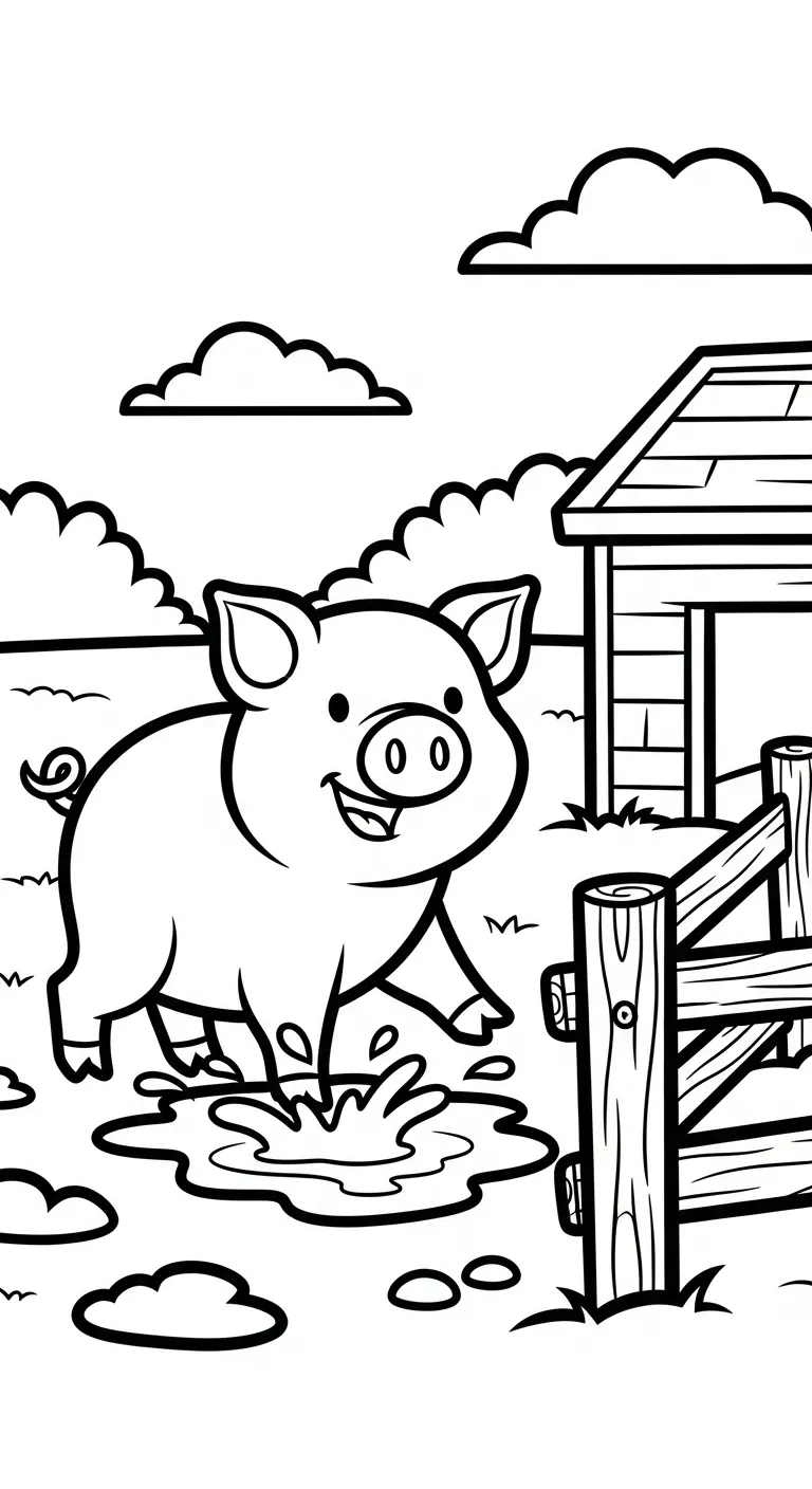 hình tô màu Tranh Tô Màu Nông Trại in ngay