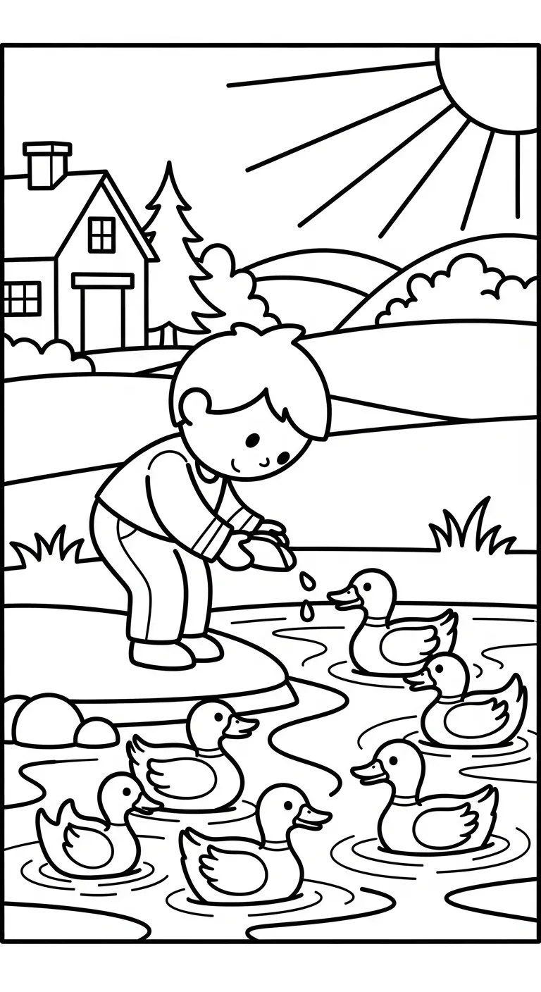 in tranh tô màu Tranh Tô Màu Nông Trại cho bé 3 tuổi