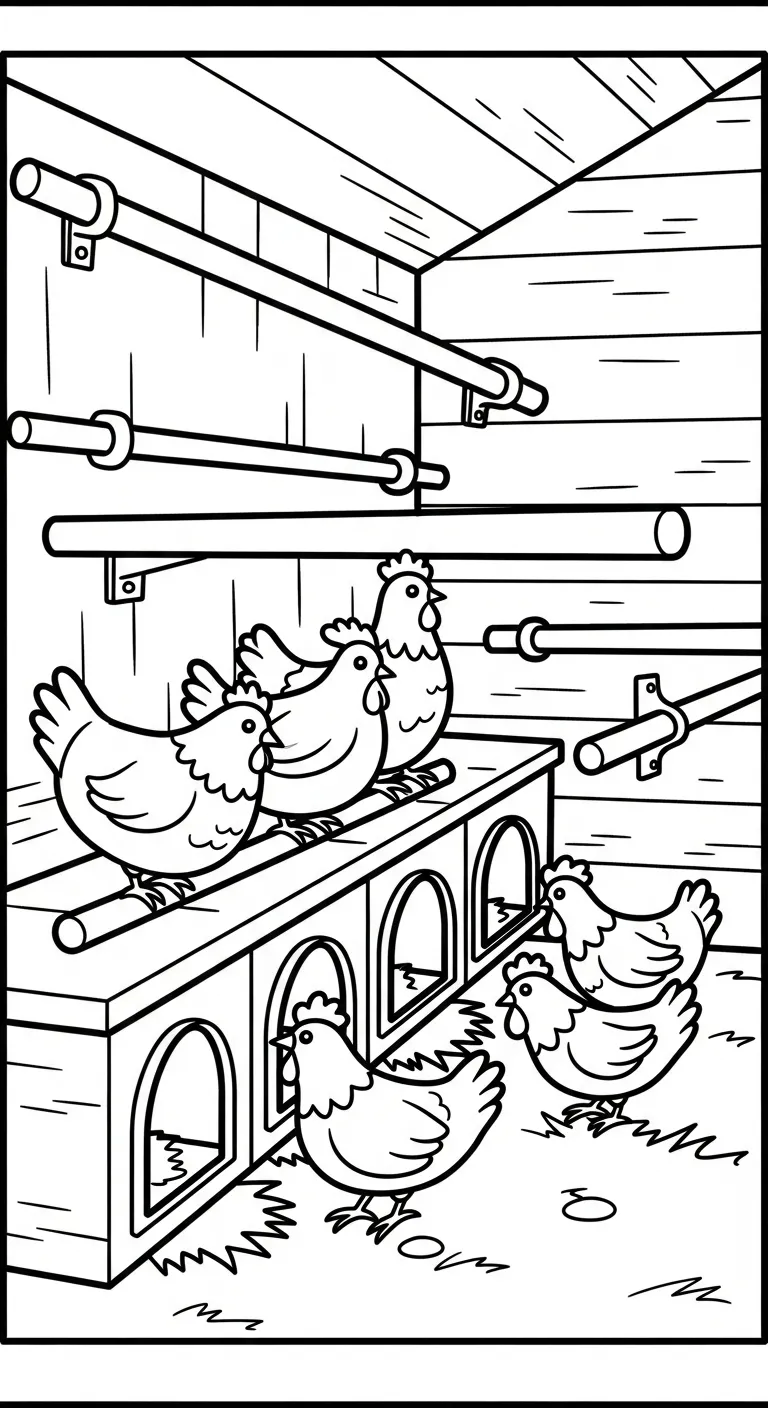 tải tranh tô màu Tranh Tô Màu Nông Trại cho bé 3 tuổi