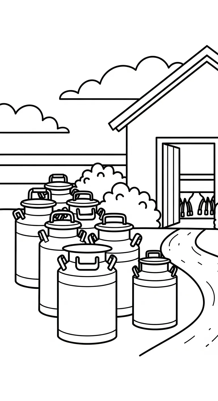 hình tô màu Tranh Tô Màu Nông Trại cho bé 7-8 tuổi