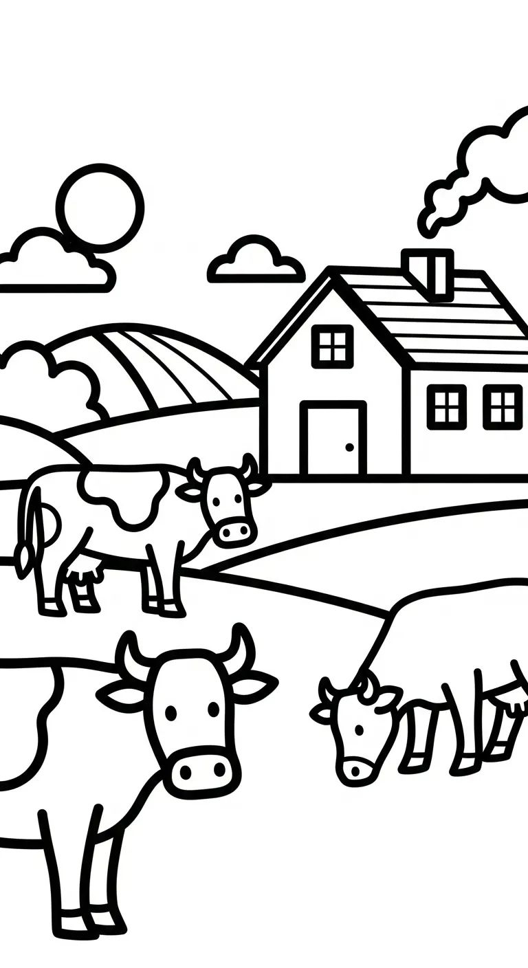 tải hình tô màu Tranh Tô Màu Nông Trại pdf