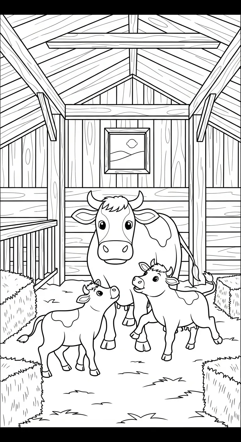 tranh tô màu Tranh Tô Màu Nông Trại cho bé 8 tuổi miễn phí