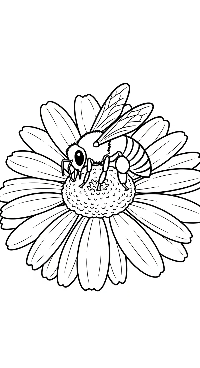 in tranh tô màu Ong cho bé