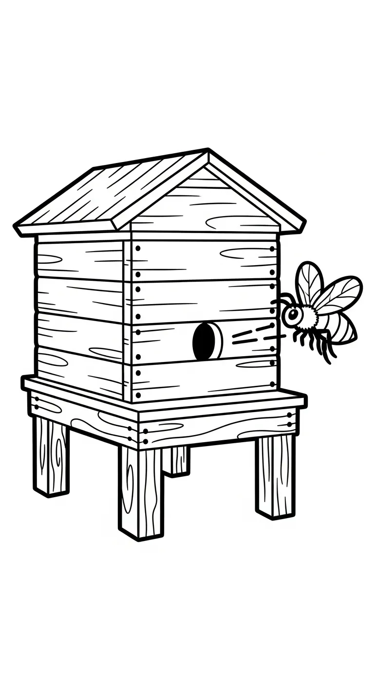 tải tranh tô màu Ong cho bé miễn phí