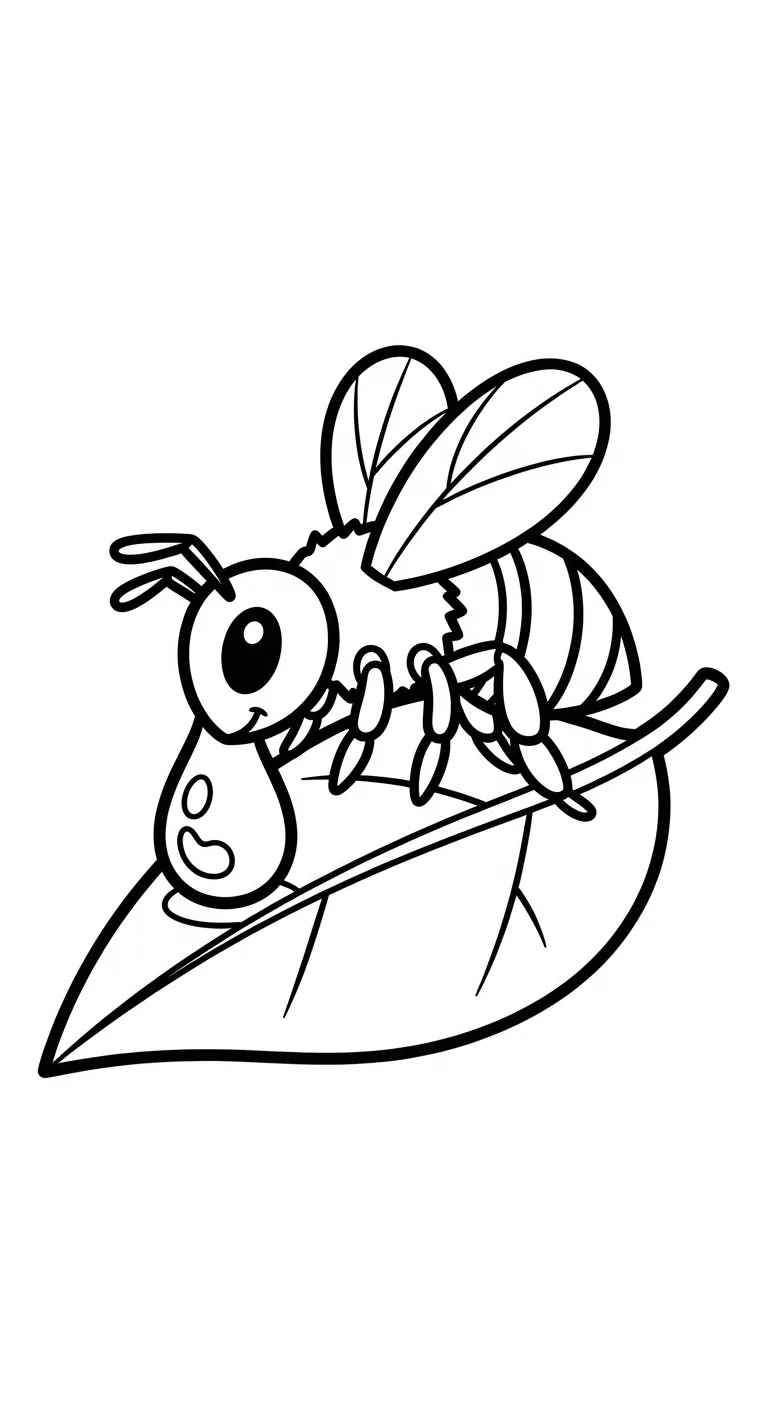 hình tô màu Ong cho bé