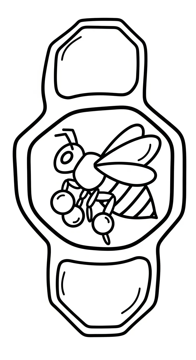 in tranh tô màu Ong miễn phí