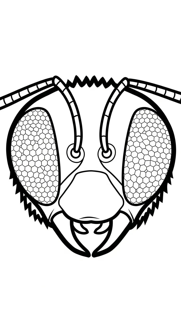 tranh tô màu Ong cho bé 3 tuổi