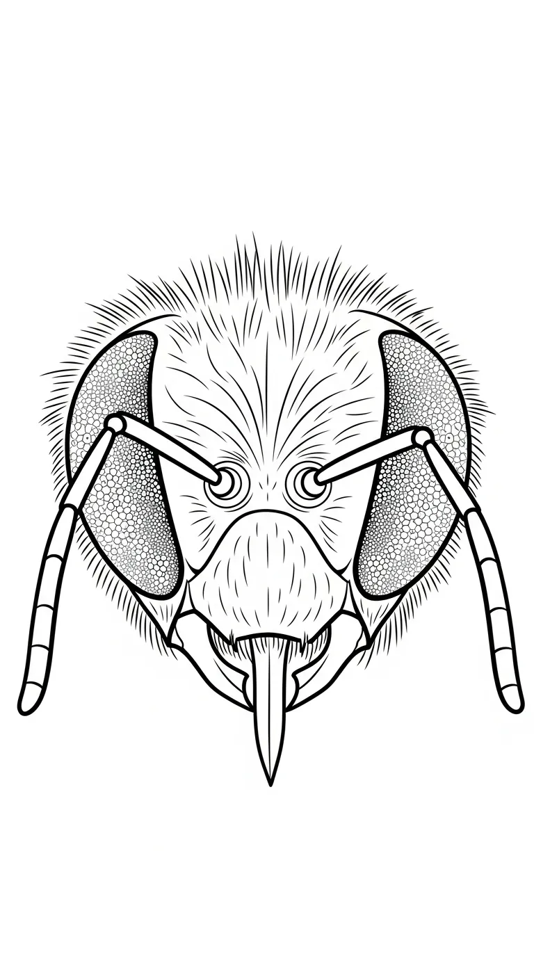 tranh tô màu Ong cho bé 7 tuổi