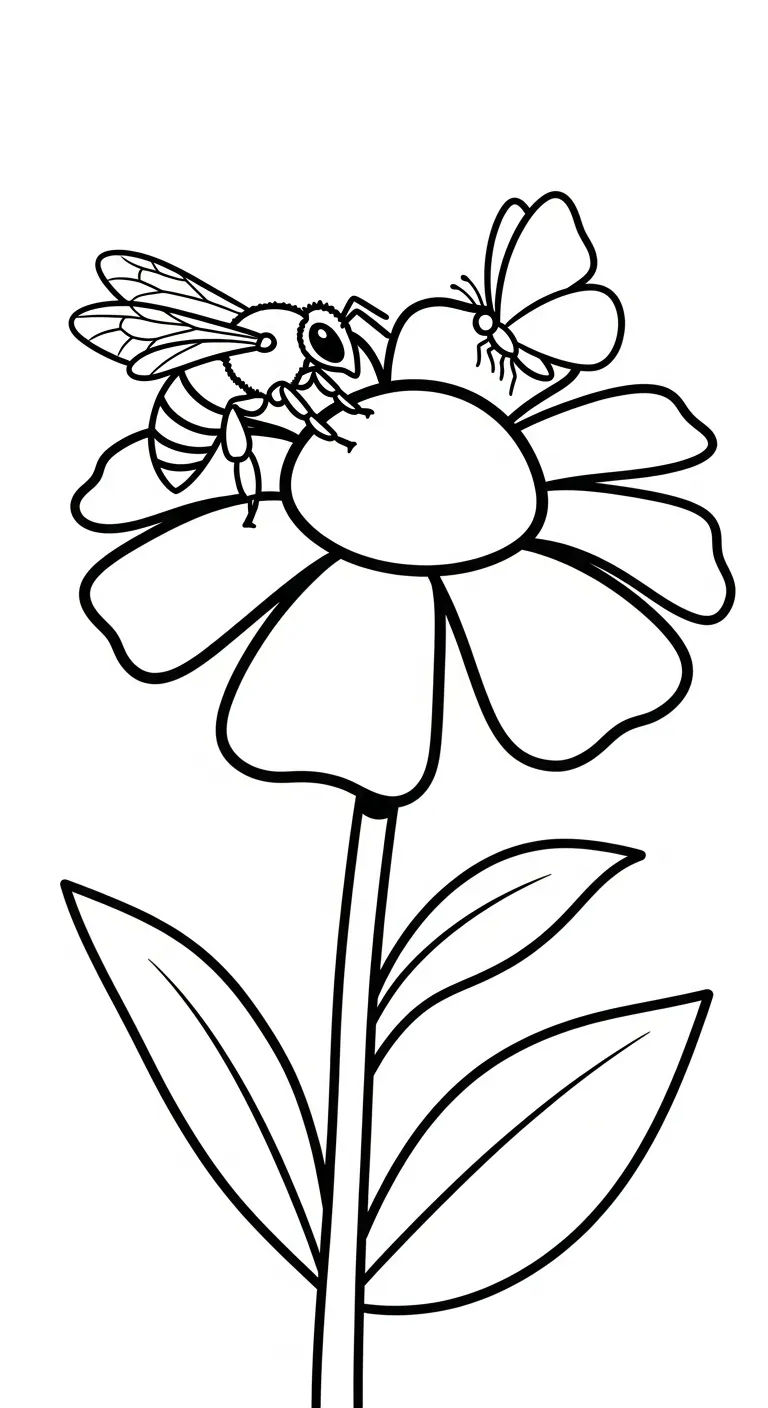 tải tranh tô màu Ong cho bé miễn phí 1