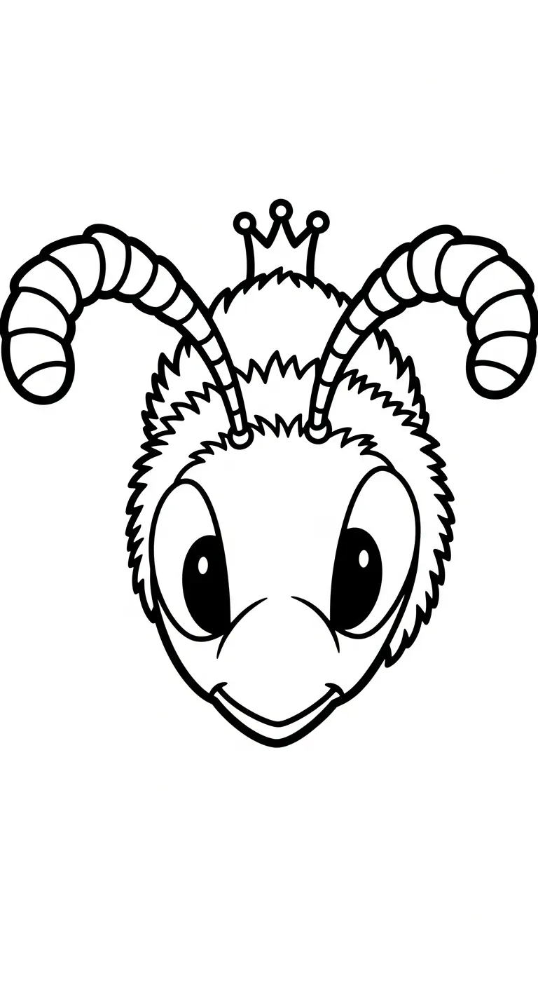 tranh tô màu Ong cho bé 6 tuổi