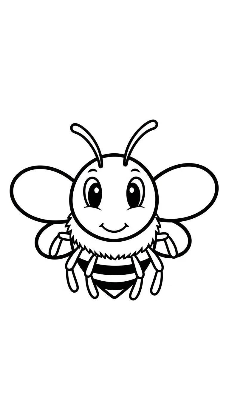 mẫu tranh tô màu Ong cho bé