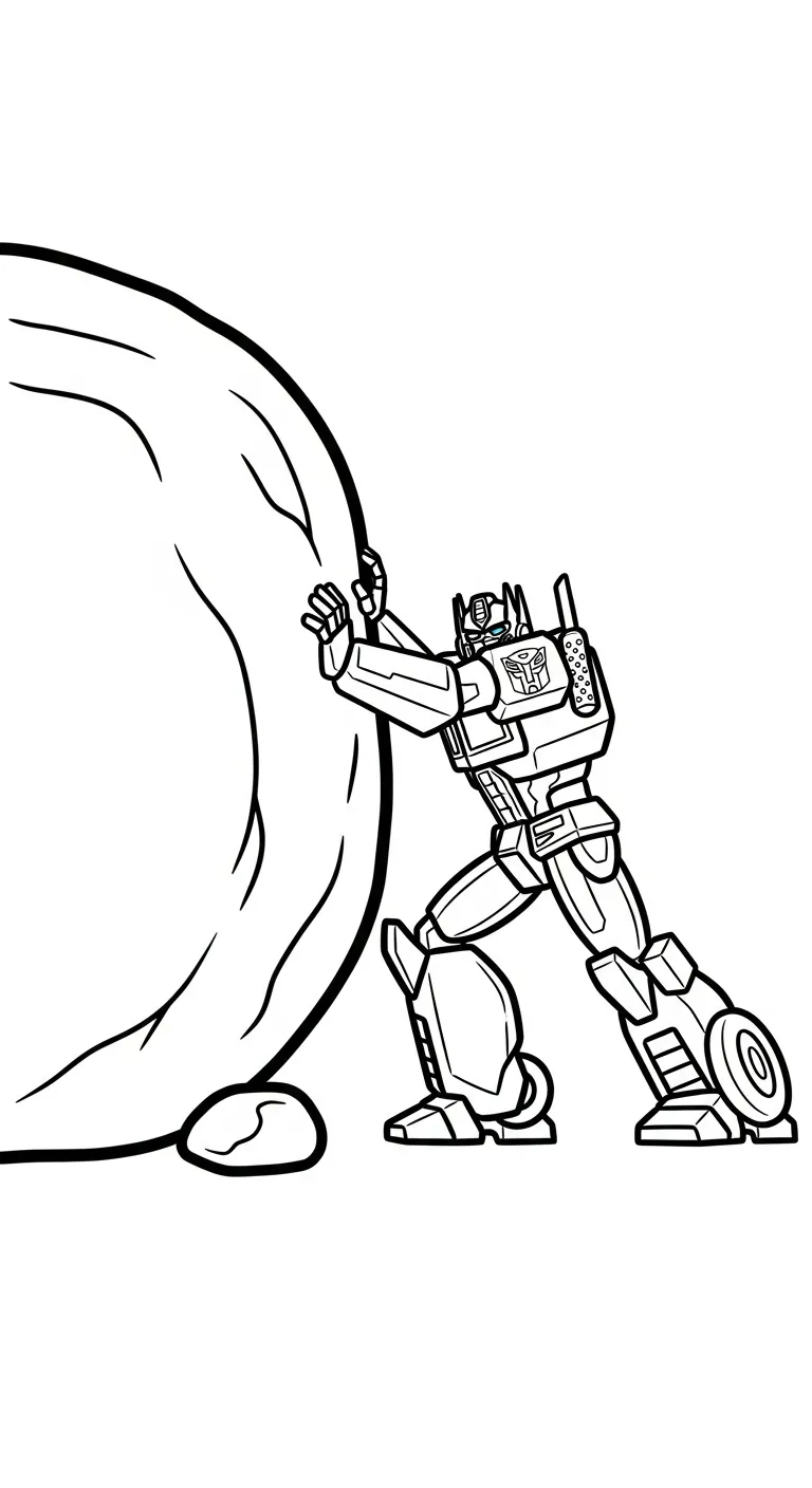 file pdf hình tô màu Tranh To Mau Optimus Prime cho bé