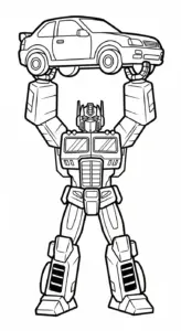 tải hình tô màu Tranh To Mau Optimus Prime cho bé