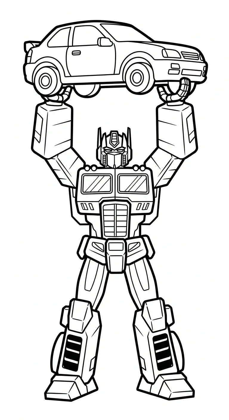 tải hình tô màu Tranh To Mau Optimus Prime cho bé