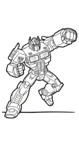 tải hình tô màu Tranh To Mau Optimus Prime cho bé 4 tuổi