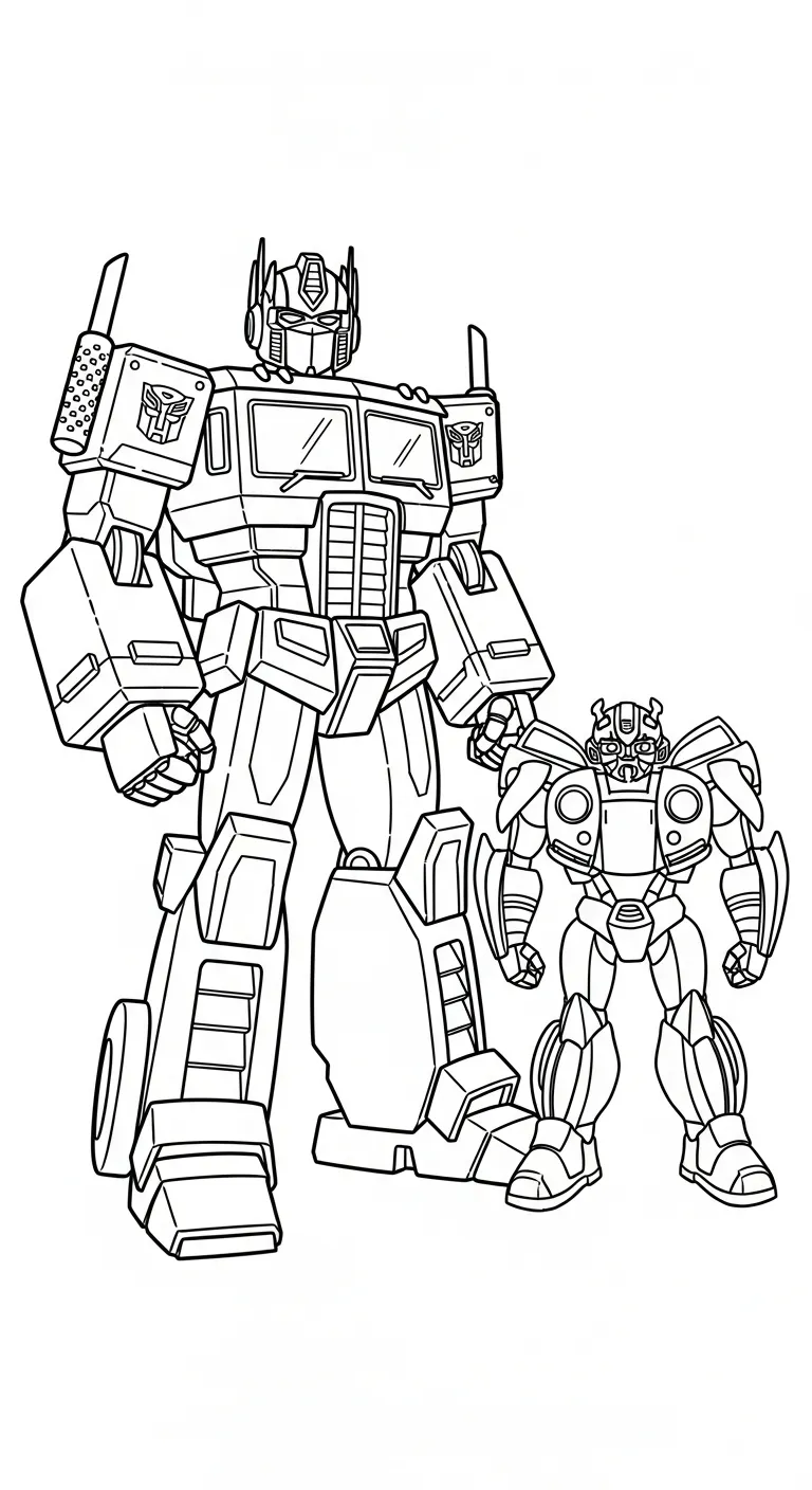 tranh tô màu Tranh To Mau Optimus Prime pdf 1