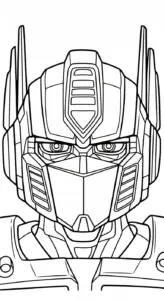 mẫu tranh tô màu Tranh To Mau Optimus Prime cho bé