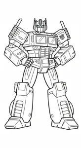 hình tô màu Tranh To Mau Optimus Prime cho bé 8 tuổi miễn phí