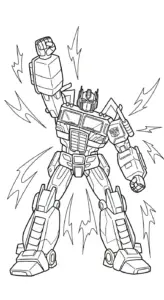 tải file hình tô màu Tranh To Mau Optimus Prime