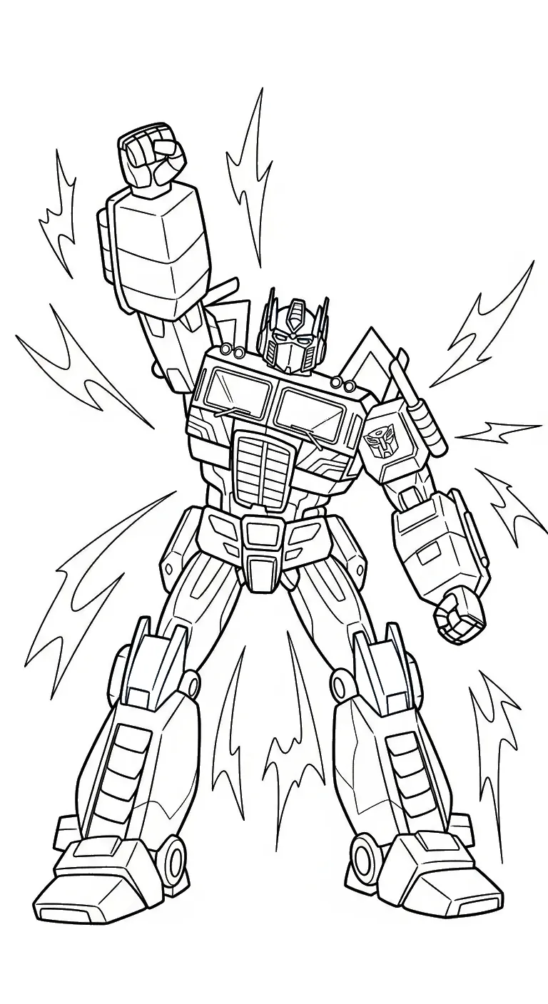 tải file hình tô màu Tranh To Mau Optimus Prime
