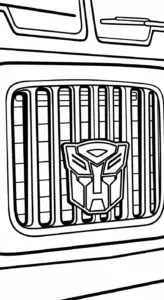 hình tô màu Tranh To Mau Optimus Prime cho bé 5 tuổi miễn phí
