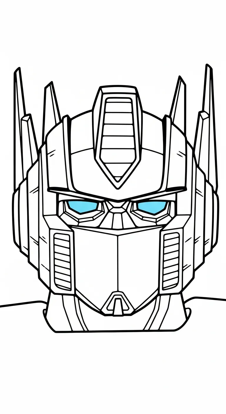 tải hình tô màu Tranh To Mau Optimus Prime cho bé 6 tuổi