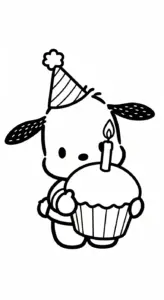 tải file hình tô màu Pochacco