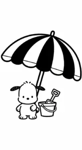 download tranh tô màu Pochacco miễn phí