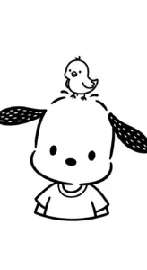 tải tranh tô màu Pochacco chất lượng cao