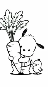 in tranh tô màu Pochacco miễn phí