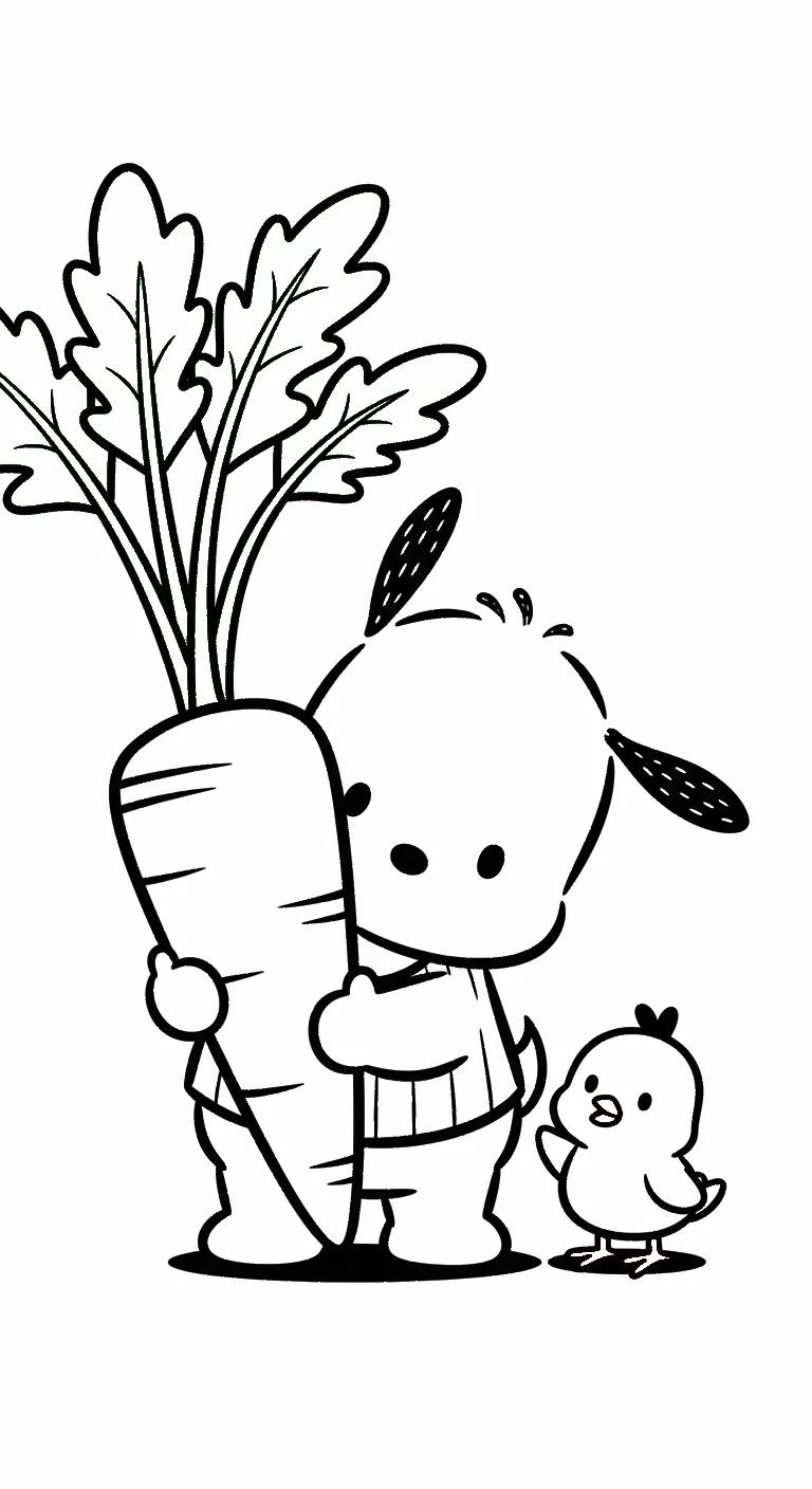 in tranh tô màu Pochacco miễn phí