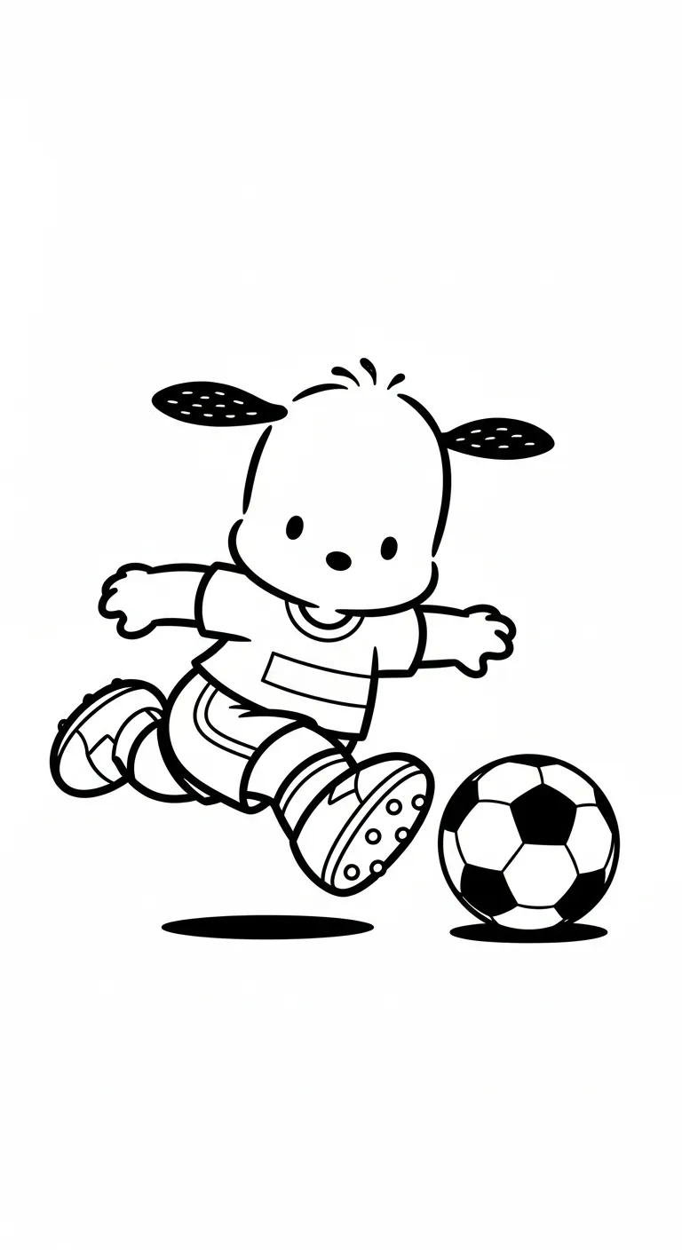tranh tô màu Pochacco rõ nét