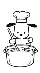 hình tô màu Pochacco rõ nét