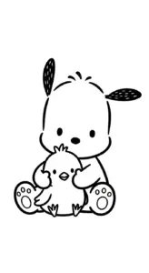 tải tranh tô màu Pochacco chất lượng cao