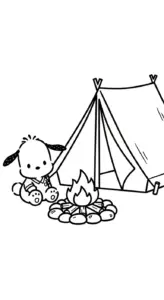 tải file hình tô màu Pochacco